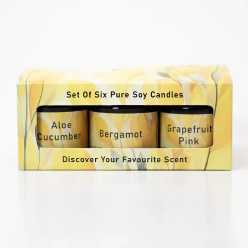Set of 6 Mini Aromatic Candles