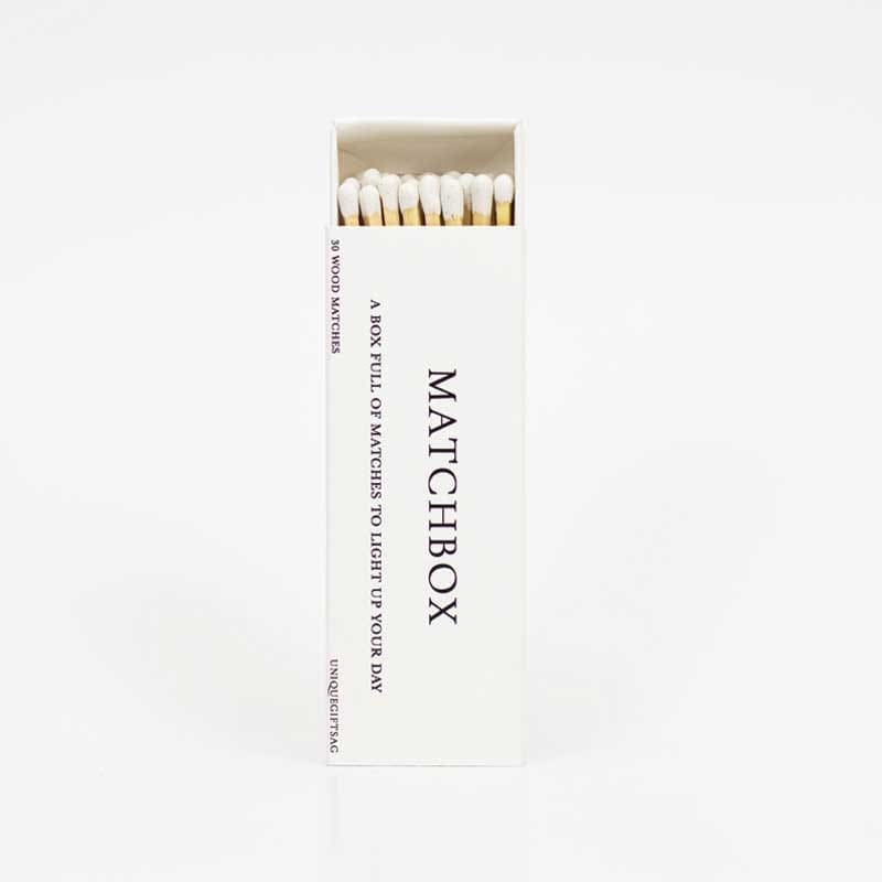 30-MatchBox-05-White.jpg Match Box - Contains 30 Matches No.10